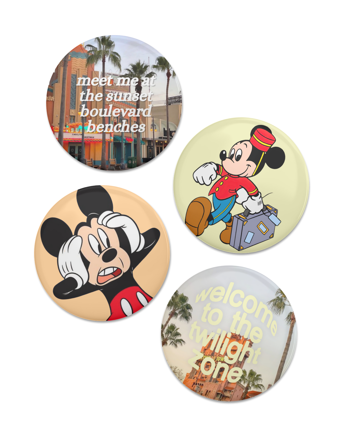 Sunset Blvd 2.25" Button Pack