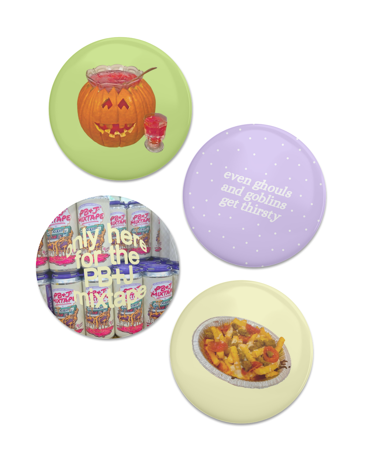 Thirsty Ghoul 2.25" Button Pack